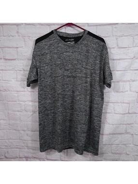 Cougar Performance Athletic Shirt Men’s Gray Black Short Sleeve Activewear XL